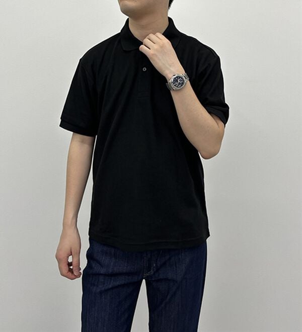 「＜アーノルド　パーマー＞ワンポイント刺しゅう鹿の子ポロシャツ（長袖・半袖）（メンズポロシャツ）」｜詳細画像