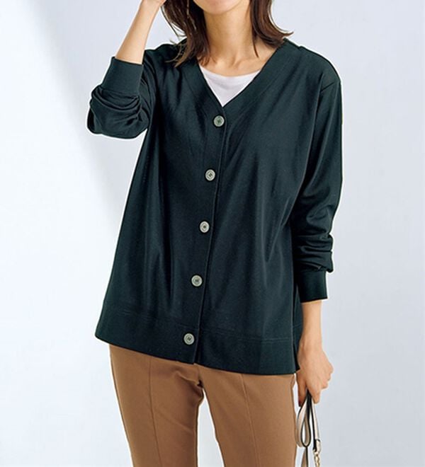 BELLUNA（ベルーナ）の「【UNDOVE】＜日本製＞マルチ機能２ＷＡＹカーディガン（その他カーディガン）」｜ブラック