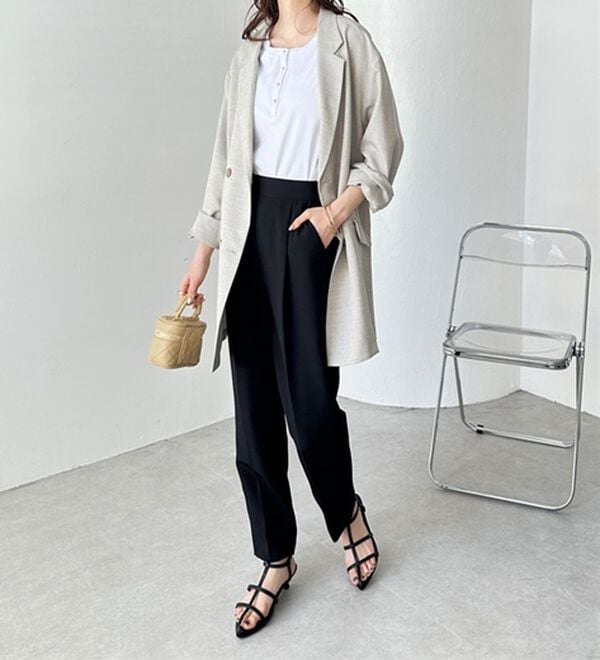 GeeRA（ジーラ）の「美脚きれい魅せ！テーパードパンツ（フルレングスパンツ）」｜詳細画像