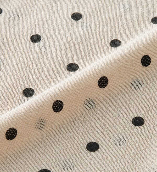 RANAN（ラナン）の「レイヤード風バイカラーシアーカーデ（ニットカーディガン）」｜詳細画像