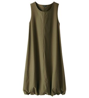 BELLUNA（ベルーナ）の「シャカシャカしづらいはっ水素材！バルーンワンピース（その他ワンピース）」｜カーキ