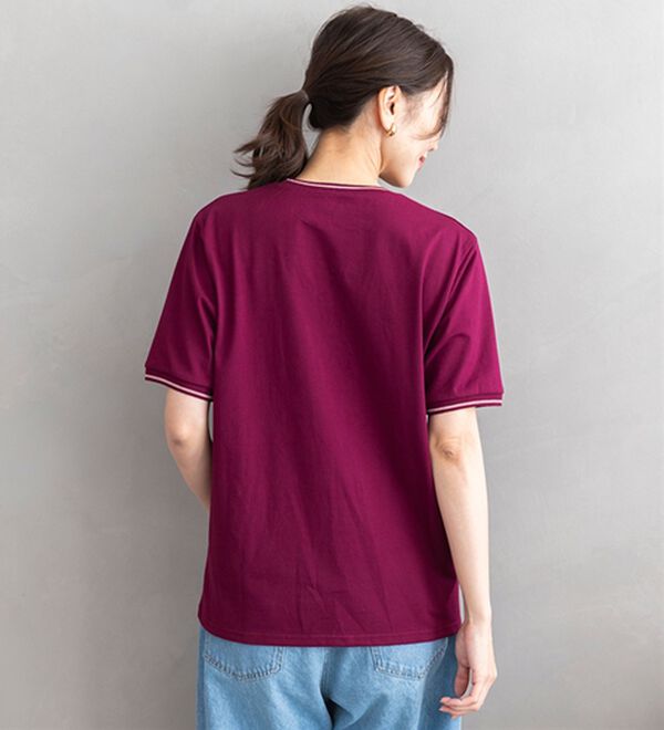 BELLUNA（ベルーナ）の「【ｃｈａｍｐｉｏｎ】配色ラインＴシャツ【UNDOVE】（Tシャツ）」｜詳細画像