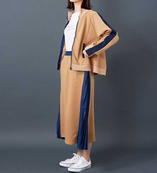 BELLUNA（ベルーナ）の「【Ｌａｇｒｉｌｕａ】配色ライン使いコクーンジャケット（その他ジャケット）」｜詳細画像