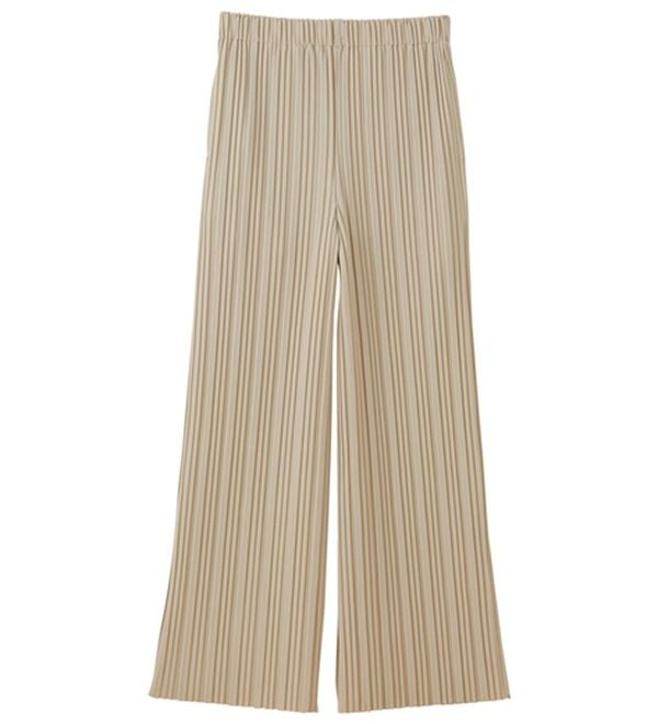 GeeRA（ジーラ）の「セルフカットセミワイドプリーツパンツ（フルレングスパンツ）」｜詳細画像