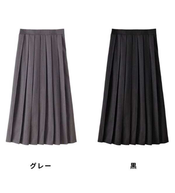 BELLUNA（ベルーナ）の「ボックスプリーツロング丈スカート（ロングスカート）」｜詳細画像