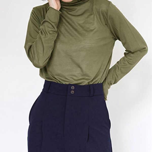 RANAN（ラナン）の「シアーハイネックプルオーバー（カットソー）」｜詳細画像