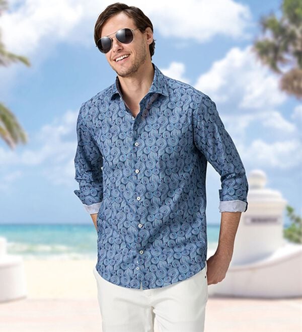 「＜Ｃ．ｂ．Ｇ＞エーゲ海コットン使用エレガンスシャツ（メンズシャツ）」｜詳細画像