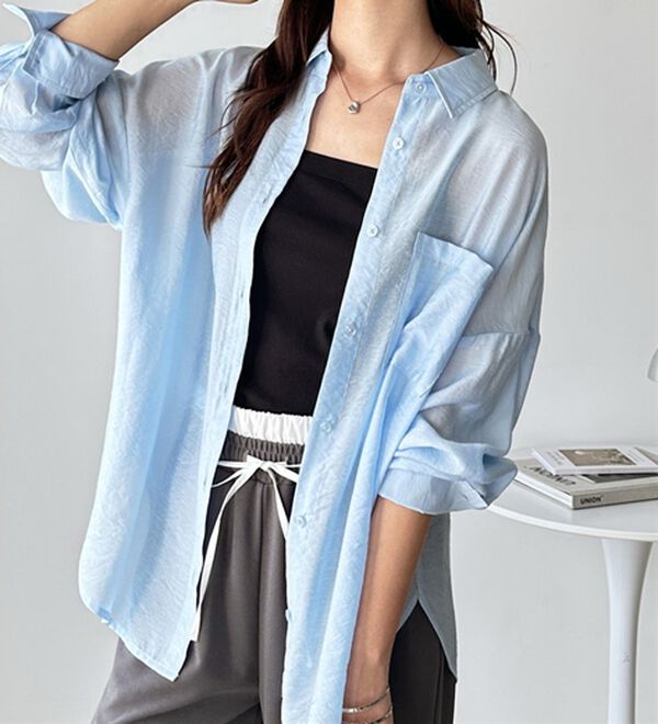 GeeRA（ジーラ）の「アソート柄オーバーサイズシャツ（シャツ）」｜詳細画像