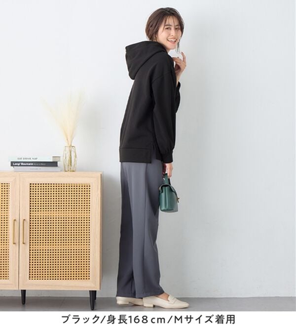 Viola e Viola（ヴィオラ エ ヴィオラ）の「【毛玉になりにくい】ふんわり柔らか裏起毛パーカー（パーカー）」｜詳細画像