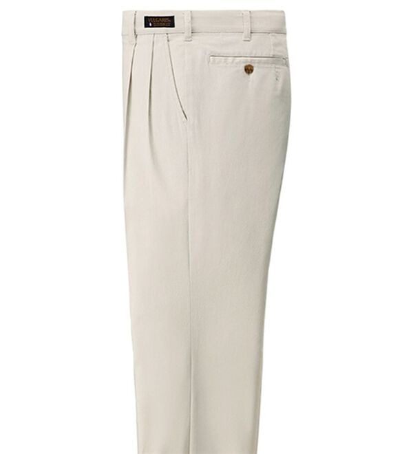 「のびのび快適チノパンツ　ツータック（メンズチノパンツ）」｜シルバーグレー