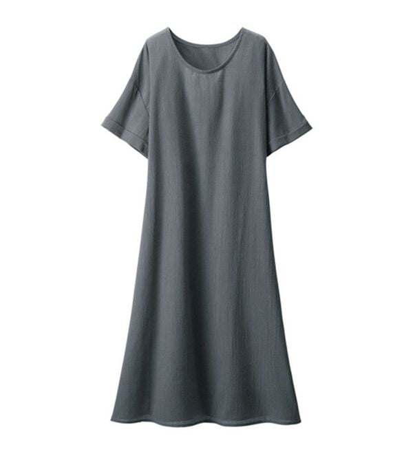 「【２色組】さらさら綿混楊柳ワンピース（その他ワンピース）」｜詳細画像