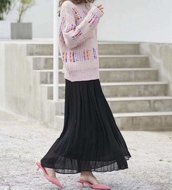 RANAN（ラナン）の「プリーツロングスカート（ロングスカート）」｜詳細画像