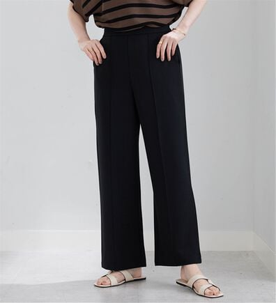 BELLUNA（ベルーナ）の「ジョーゼット素材ワイドパンツ（ワイドパンツ・ガウチョ）」