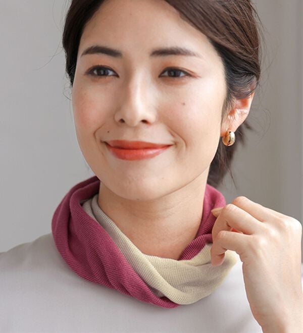 ルフラン（ルフラン）の「【３色組】洗える！リネン入スヌード（ストール・スカーフ・マフラー）」｜詳細画像