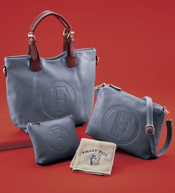 ルフラン（ルフラン）の「【４点セット】＜ＦＩＲＡＮＯ＞ビッグロゴバッグ（その他バッグ）」｜ブルー