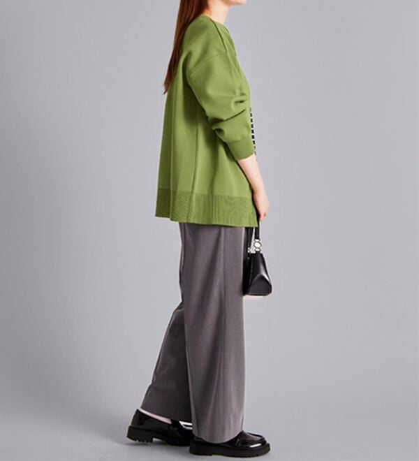 BELLUNA（ベルーナ）の「洗える！軽い！配色使いニットカーディガン（ニットカーディガン）」｜詳細画像