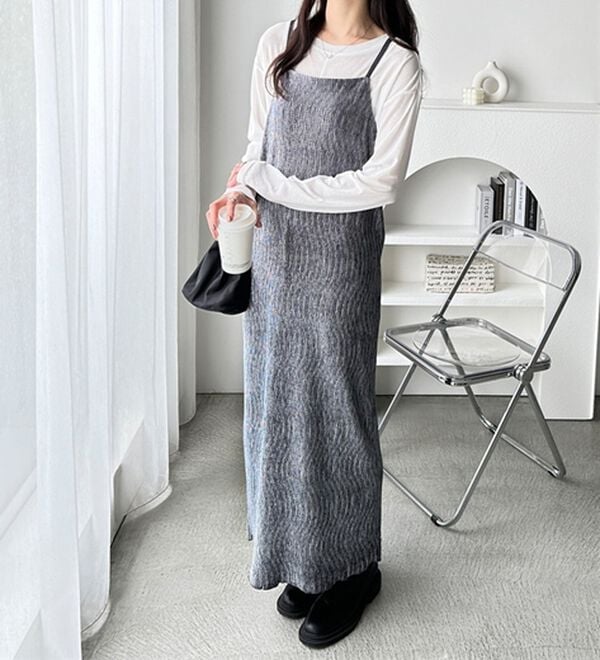 GeeRA（ジーラ）の「ベロアプリーツキャミワンピース（その他ワンピース）」｜グレー