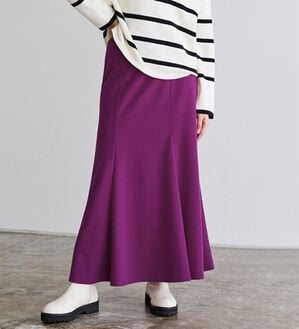 Pierrot（ピエロ）の「ストレッチマーメイドスカート（ロングスカート）」｜ワイン
