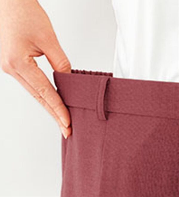 BELLUNA（ベルーナ）の「ヒンヤリ爽快！麻調ビンテージワイドパンツ（ワイドパンツ・ガウチョ）」｜詳細画像