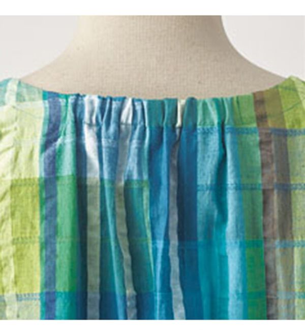 BELLUNA（ベルーナ）の「綿混サッカー調素材マドラスチェックチュニック（チュニック）」｜詳細画像