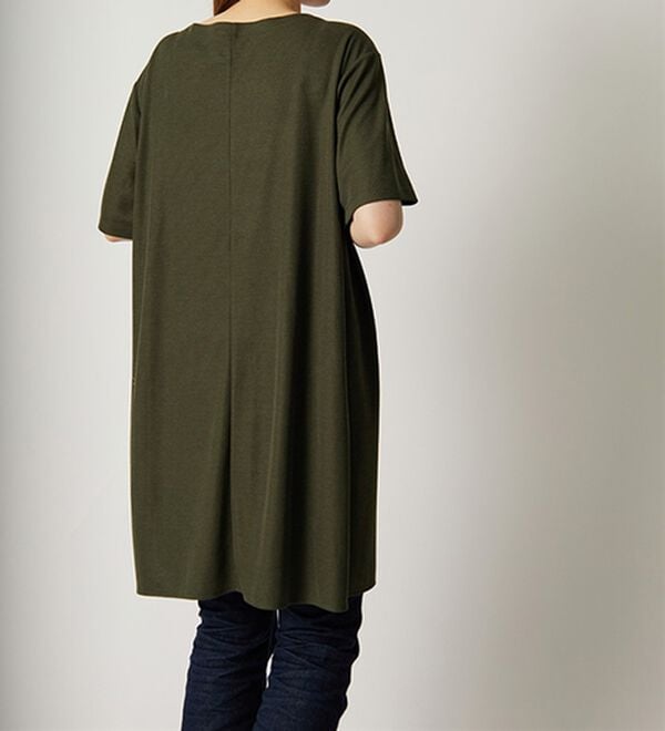 BELLUNA（ベルーナ）の「【接触冷感】かのこ素材タックデザインチュニックワンピース（その他ワンピース）」｜詳細画像