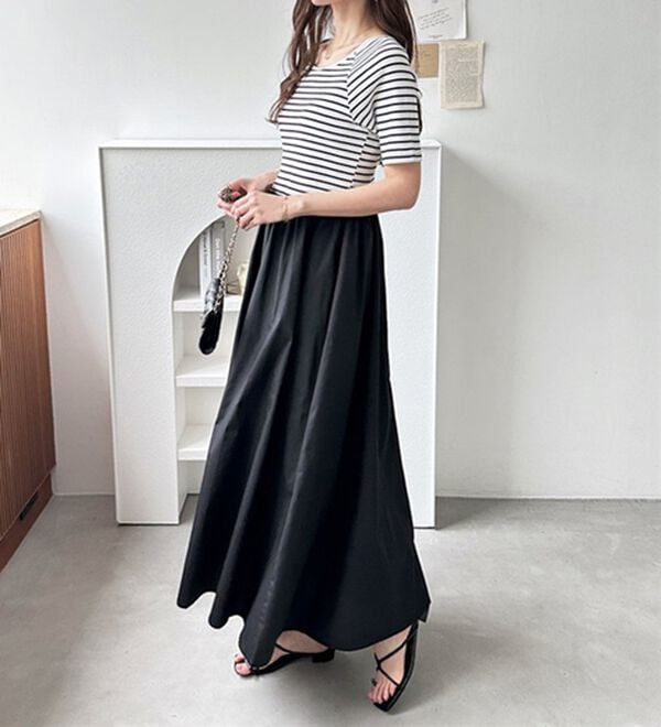 GeeRA（ジーラ）の「前後２ＷＡＹドッキングワンピース（カットソーワンピース）」｜詳細画像