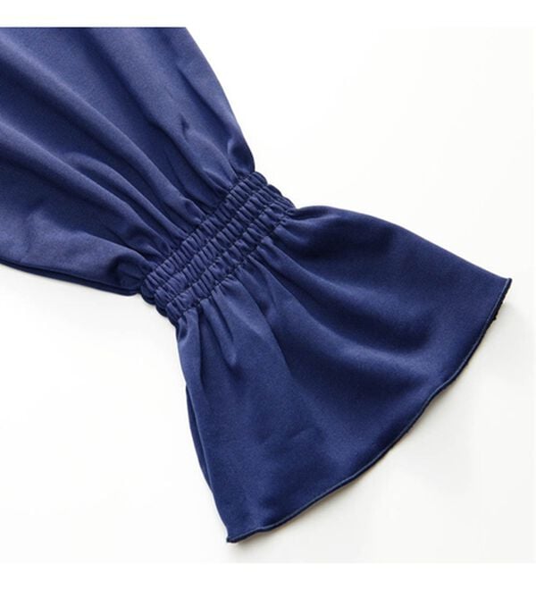 RANAN（ラナン）の「ひんやり！キャンディースリーブスカラップブラウス（カットソー）」｜詳細画像