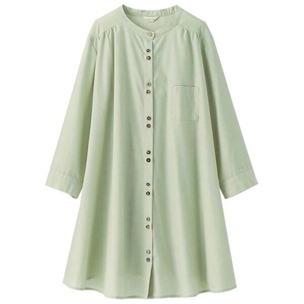 BELLUNA（ベルーナ）の「ＵＶ対策！多ボタンデザインシャツチュニック（チュニック）」｜詳細画像