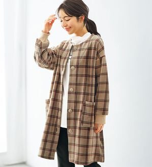 BELLUNA（ベルーナ）の「ふんわりなめらか裏ベロアカーデワンピース（その他カーディガン）」｜詳細画像