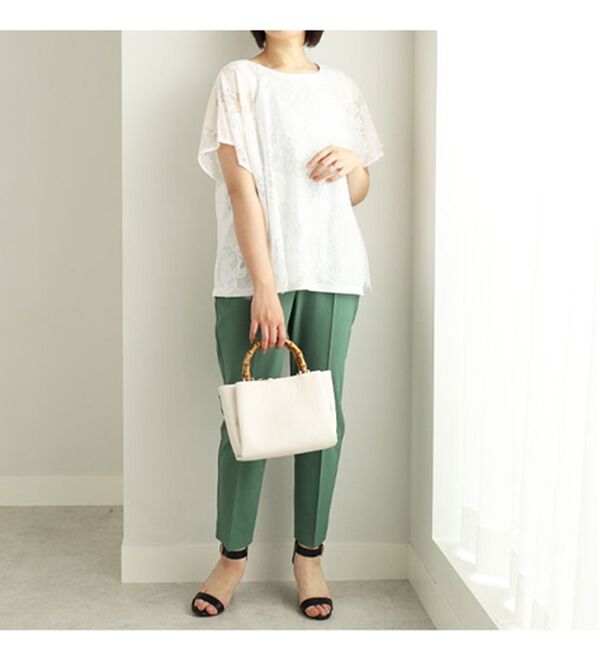 BELLUNA（ベルーナ）の「ラッセルレースバックシャンプルオーバー（カットソー）」｜詳細画像