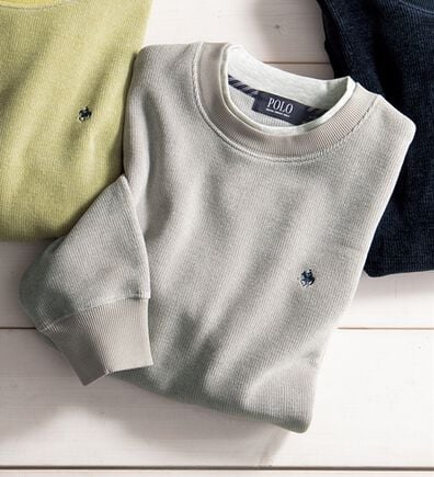 「＜ポロ・ビーシーエス＞大人の上品レイヤードトレーナー（メンズトレーナー）」