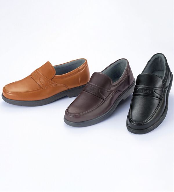 「日本製　こだわり仕様のゆったり幅広快適シューズ（メンズウォーキングシューズ）」｜詳細画像