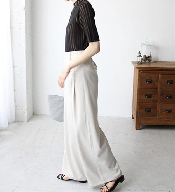 GeeRA（ジーラ）の「配色リブハイネックニット（ニット・セーター）」｜詳細画像