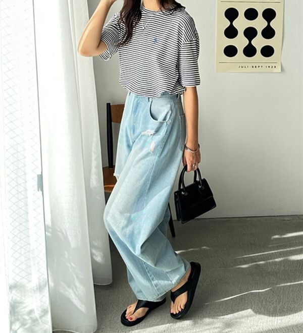 GeeRA（ジーラ）の「【Ｕ．Ｓ．　ＰＯＬＯ　ＡＳＳＮ．】スラブシアーTシャツ（Tシャツ）」｜詳細画像