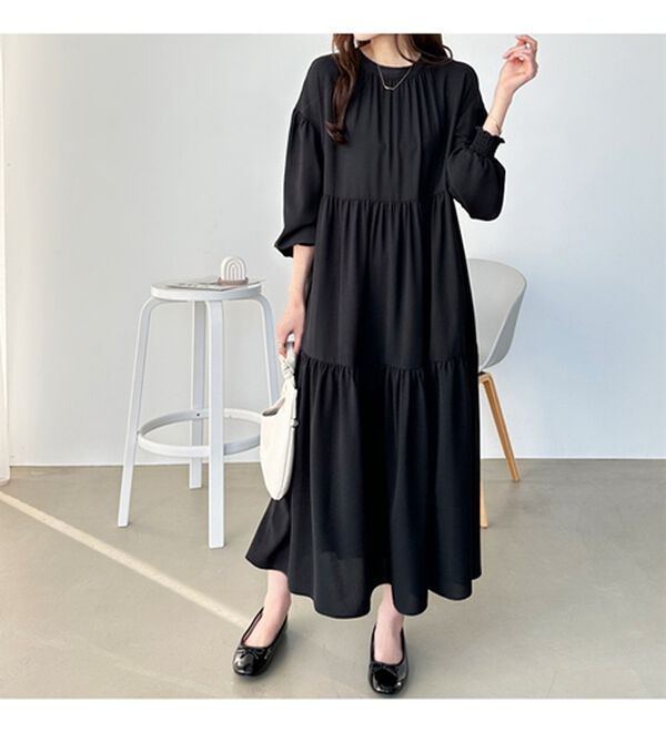 GeeRA（ジーラ）の「前後２ＷＡＹティアードシャツワンピース（シャツワンピース）」｜詳細画像