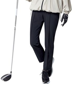 BELLUNA（ベルーナ）の「【UNDOVE】シャカ伸び！はっ水テーパードパンツ（テーパードパンツ）」｜ブラック