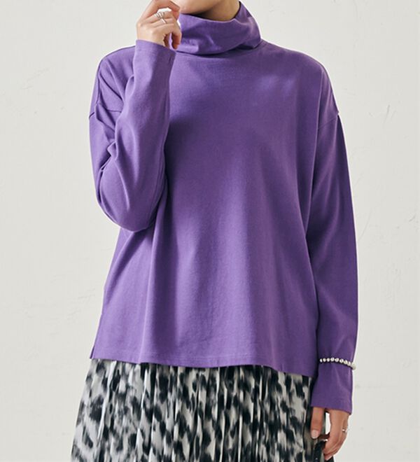 RANAN（ラナン）の「＜ＢＣ＞綿１００％&times;吸湿発熱！あったかタートルネック（カットソー）」｜詳細画像