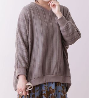 BELLUNA（ベルーナ）の「ワープジャカードアンサンブル（チュニック）」｜モカ