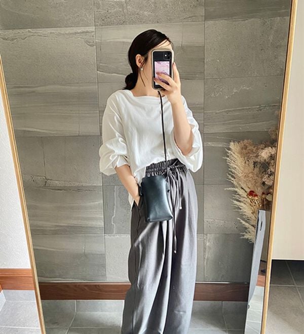 GeeRA（ジーラ）の「【体型カバー】上品なのにラクちんワイドパンツ（フルレングスパンツ）」｜詳細画像