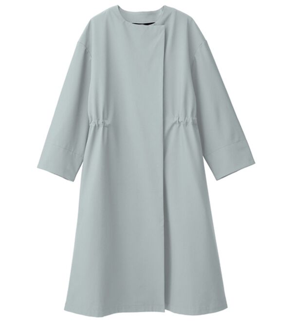 RANAN（ラナン）の「２つの機能付！ロング丈ノーカラーコート（ロングコート）」｜詳細画像