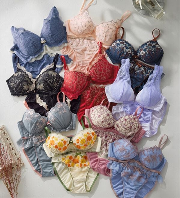 YU'NOW（ユナウ）の「ぷるるん谷間のノンワイヤーブラ＆ショーツ（ブラジャー＆ショーツセット）」｜詳細画像