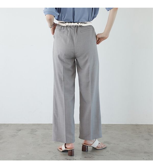 GeeRA（ジーラ）の「２ＷＡＹハイウエストスラックスパンツ（フルレングスパンツ）」｜詳細画像