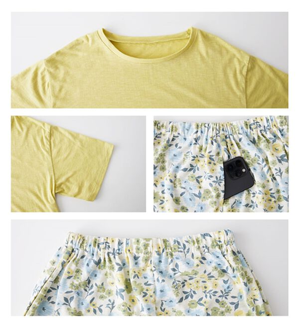 LAVIENNE（ラヴィエンヌ）の「ゆる涼カットソールームウェア（パジャマ・ルームウェア）」｜詳細画像