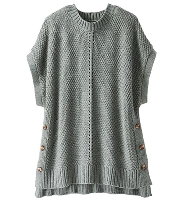 BELLUNA（ベルーナ）の「ボタン使いゆったりニットベスト（ベスト）」｜詳細画像