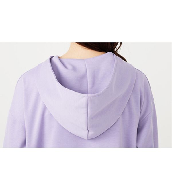 BELLUNA（ベルーナ）の「フードデザインとろみ素材ジップアップパーカー（パーカー）」｜詳細画像