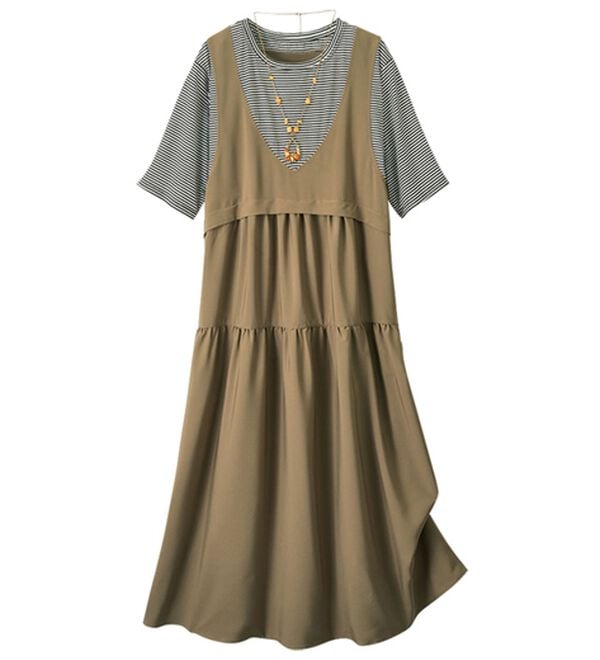 ルフラン（ルフラン）の「【２色組】サッと着るだけ！ゆるっと可愛いワンピース（その他ワンピース）」｜詳細画像