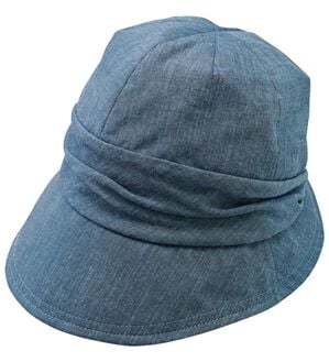 「小顔魅せＵＶキャスケット帽子（帽子）」｜ブルー