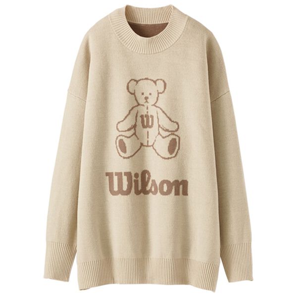 BELLUNA（ベルーナ）の「＜Ｗｉｌｓｏｎ＞ビックロゴ入りニット（ニット・セーター）」｜詳細画像