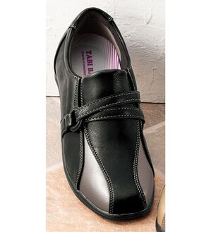 ルフラン（ルフラン）の「＜タビバキ＞配色ベルトデザインシューズ（フラットシューズ）」｜ブラック