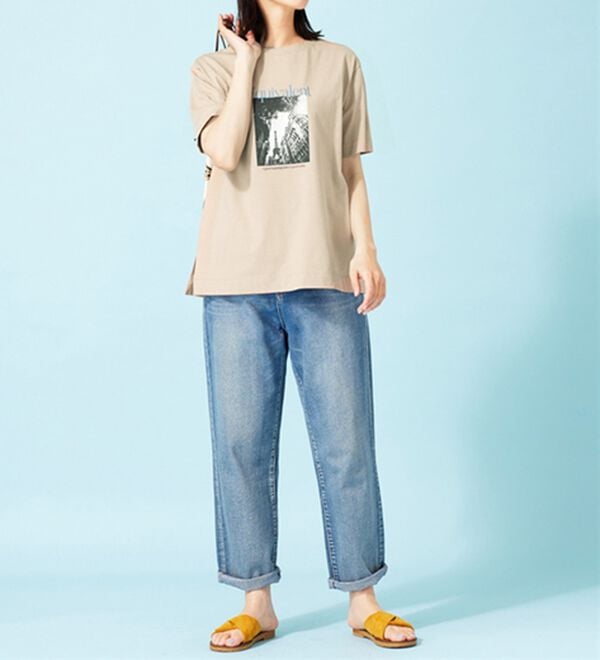 BELLUNA（ベルーナ）の「ヒンヤリ！綿１００％大人フォトプリントＴシャツ（Tシャツ）」｜詳細画像